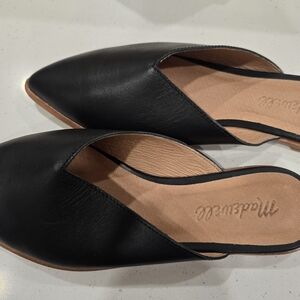 Madewell Classic Black Leather Mules